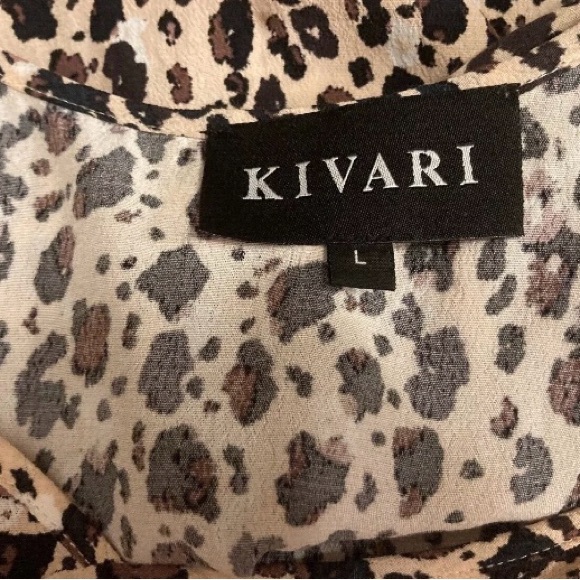 Kivari the Label Stone Leopard Midi Slip Dress, Size Large - Picture 8 of 11